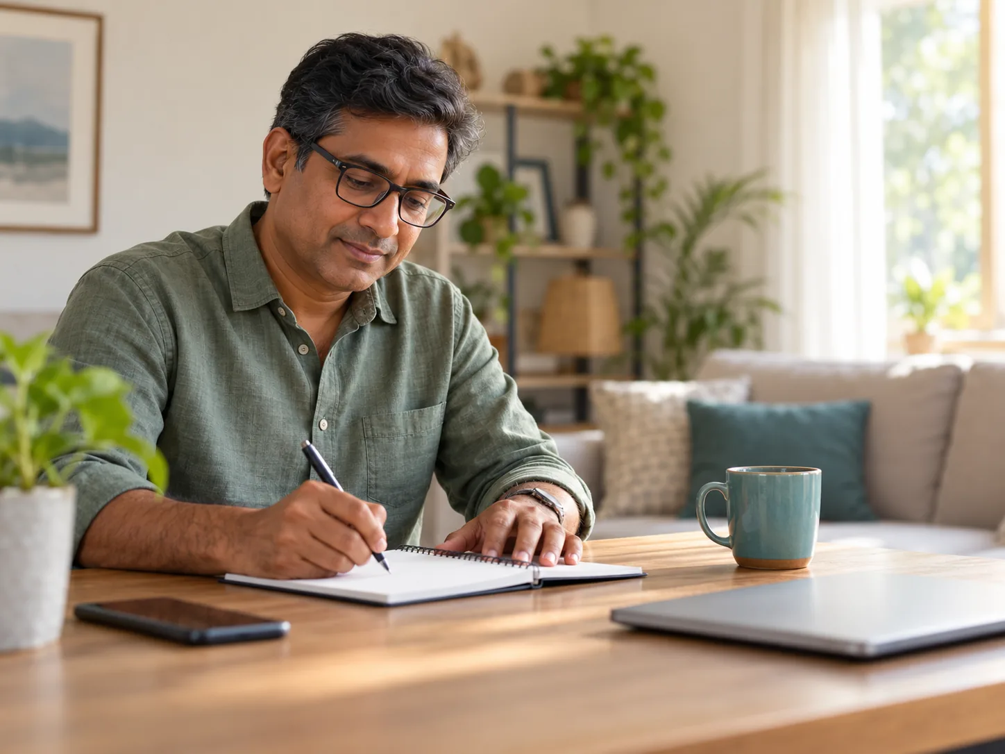 Illustrative patient preparing questions before a planned appointment